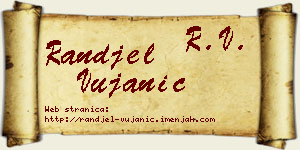 Ranđel Vujanić vizit kartica